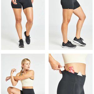 Oiselle O-Mazing Power Shorts Black Sz 4